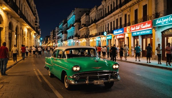 La vie nocturne à La Havane lors d'une croisière à Cuba